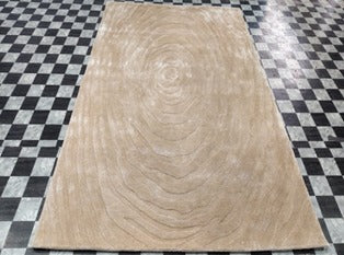 Modern Hand Tufted Wool & Viscose Carpet – Rectangular Area Rug