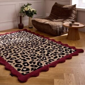 leopard rug 8x10